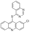 아크리딘,2-클로로-9-(4-퀴나졸리닐티오)- 구조식 이미지