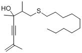 1-(Decylthio)-2,3,6-trimethyl-6-hepten-4-yn-3-ol Structure
