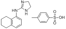 1-NAPHTHYLAMINE, 5,6,7,8-TETRAHYDRO-N-(2-IMIDAZOLIN-2-YL)-, p-TOLUENES ULFONATE Structure