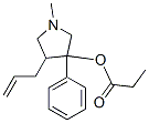 1-methyl-3-phenyl-4-prop-2-enyl-pyrrolidin-3-ol, propanoate 구조식 이미지