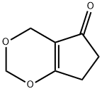 6,7-DIHYDRO-4H-CYCLOPENTA[1,3]DIOXIN-5-ONE 구조식 이미지