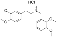 N-[(2,3-디메톡시페닐)메틸]-3,4-디메톡시-벤젠에탄아민염산염 구조식 이미지