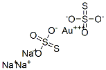 gold trisodium bis(thiosulphate)  Structure