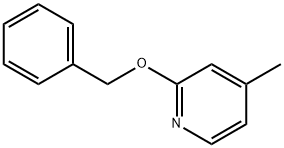 2-phenylmethyloxy-4-methylpyridine 구조식 이미지