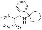 2-[[(1-Phenylcyclohexyl)amino]methyl]quinuclidin-3-one Structure