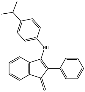 3-(4-isopropylanilino)-2-phenyl-1H-inden-1-one 구조식 이미지