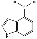 Indazole-4-boronic acid, hydrochloride Structure