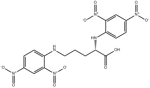 NN-DI-2-4-DNP-L-오르니틴결정 구조식 이미지