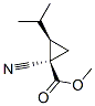 Cyclopropanecarboxylic acid, 1-cyano-2-(1-methylethyl)-, methyl ester, cis- (9CI) Structure