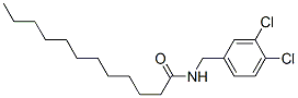 N-[(3,4-디클로로페닐)메틸]도데칸아미드 구조식 이미지