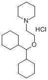 1-(2-(Dicyclohexylmethoxy)ethyl)piperidine hydrochloride Structure