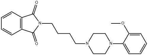 1H-Isoindole-1,3(2H)-dione, 2-[4-[4-(2-Methoxyphenyl)-1-piperazinyl]butyl]- 구조식 이미지