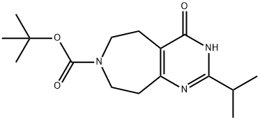 tert-butyl 2-isopropyl-4-oxo-5,6,8,9-tetrahydro-3H-pyriMido[4,5-d]azepine-7(4H)-carboxylate Structure