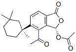 (3S)-4-Acetyl-1,3-dihydro-1-oxo-5-[(1S)-1,3,3-trimethylcyclohexyl]isobenzofuran-3-ol acetate Structure
