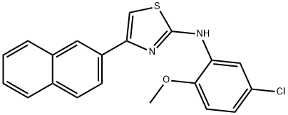 N-(5-chloro-2-methoxyphenyl)-4-(2-naphthyl)-1,3-thiazol-2-amine 구조식 이미지