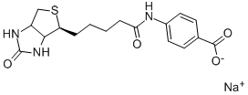 비오틴4-AMIDOBENZOICACIDSODIUMSALT 구조식 이미지