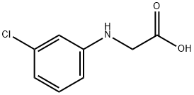 2-[(3-chlorophenyl)amino]acetic acid Structure