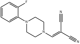 2-{[4-(2-fluorophenyl)piperazino]methylene}malononitrile Structure