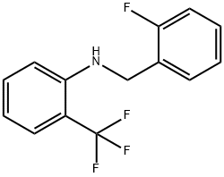 N-(2-플루오로벤질)-2-(트리플루오로메틸)아닐린 구조식 이미지