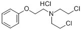 N-(2-페녹시에틸)-비스(2-클로로에틸)아민염산염 구조식 이미지