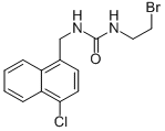 1-(2-Bromoethyl)-3-(4-chloro-1-naphthalenemethyl)urea 구조식 이미지