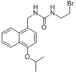 1-(2-Bromoethyl)-3-(4-isopropoxy-1-naphthalenemethyl)urea Structure