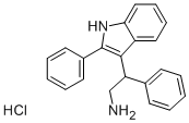 2-PHENYL-2-(2-PHENYL-1H-INDOL-3-YL)ETHANAMINE HYDROCHLORIDE Structure