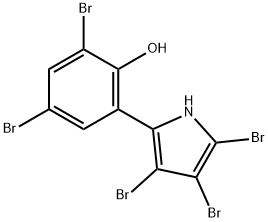 pentabromopseudilin 구조식 이미지