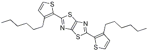 Thiazolo[5,4-d]thiazole, 2,5-bis(3-hexyl-2-thienyl)- Structure