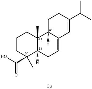 [1R-(1alpha,4abeta,4balpha,10aalpha)]-1,2,3,4,4a,4b,5,6,10,10a-decahydro-1,4a-dimethyl-7-(isopropyl)phenanthrene-1-carboxylic acid, copper salt 구조식 이미지