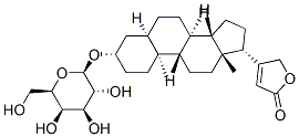 4-[(3S,5R,8R,9S,10S,13R,14S,17S)-10,13-dimethyl-3-[(2R,3R,4S,5R,6R)-3, 4,5-trihydroxy-6-(hydroxymethyl)oxan-2-yl]oxy-2,3,4,5,6,7,8,9,11,12,14 ,15,16,17-tetradecahydro-1H-cyclopenta[a]phenanthren-17-yl]-5H-furan-2 -one 구조식 이미지