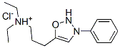 디에틸-[3-(3-페닐-2H-옥사디아졸-5-일)프로필]아자늄클로라이드 구조식 이미지