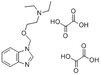 BENZIMIDAZOLE, 1-((2-(DIETHYLAMINO)ETHOXY)METHYL)-, DIOXALATE 구조식 이미지