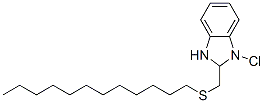 2-(dodecylsulfanylmethyl)-1,3-dihydrobenzoimidazole chloride Structure