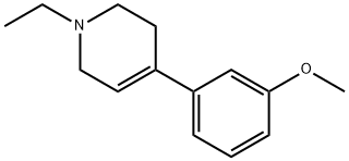 1-에틸-4-(3-메톡시페닐)-1,2,3,6-테트라하이드로피리딘 구조식 이미지