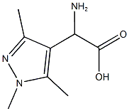 아미노(1,3,5-트리메틸-1H-피라졸-4-일)아세트산(SALTDATA:1.97HCl·H2O) 구조식 이미지
