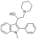 1-Methyl-2-phenyl-alpha-(piperidinomethyl)indole-3-methanol Structure