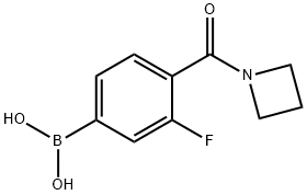 [4-(1-Azetidinylcarbonyl)phenyl]-boronic acid Structure
