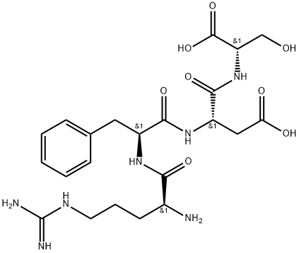 ARG-PHE-ASP-SER 구조식 이미지