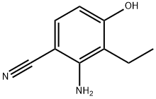 Benzonitrile,  2-amino-3-ethyl-4-hydroxy- Structure