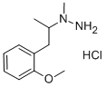 1-(o-Methoxy-alpha-methylphenethyl)-1-methylhydrazine hydrochloride Structure