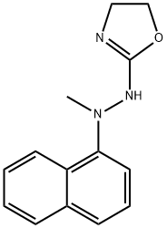 HYDRAZINE, 1-METHYL-1-(1-NAPHTHYL)-2-(2-OXAZOLINYL)- 구조식 이미지