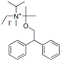 2-(2,2-diphenylethoxy)ethyl-methyl-dipropan-2-yl-azanium iodide Structure