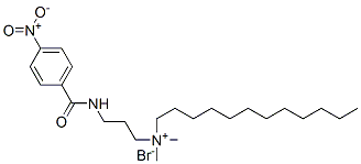 dodecyl-dimethyl-[3-[(4-nitrobenzoyl)amino]propyl]azanium bromide Structure