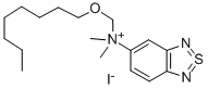 (2,1,3-Benzothia(S IV)diazol-5-yl)dimethyloctoxymethylammonium iodide Structure