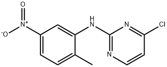 2-Pyrimidinamine, 4-chloro-N-(2-methyl-5-nitrophenyl)- 구조식 이미지