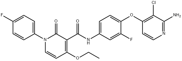 1025720-94-8 N-[4-[(2-Amino-3-chloropyridin-4-yl)oxy]-3-fluorophenyl]-4-ethoxy-1-(4-fluorophenyl)-2-oxo-1,2-dihydropyridine-3-carboxamide