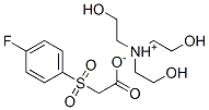 tris-(2-hydroxyethyl)ammonium 4-fluorophenylsulfonylacetate Structure