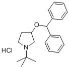 1-tert-Butyl-3-(diphenylmethoxy)pyrrolidine hydrochloride Structure