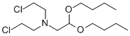 (Bis(2-chloroethyl)amino)acetaldehyde dibutyl acetal Structure